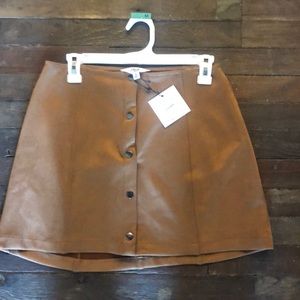 Jack by BB Dakota button up suede skirt